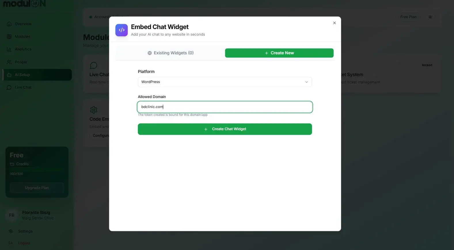 Embed Widget 3 - Modulon AI ChatBot Embed Widget 3 - Modulon AI ChatBot